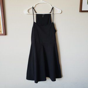 Forever 21 black halter neck skater dress